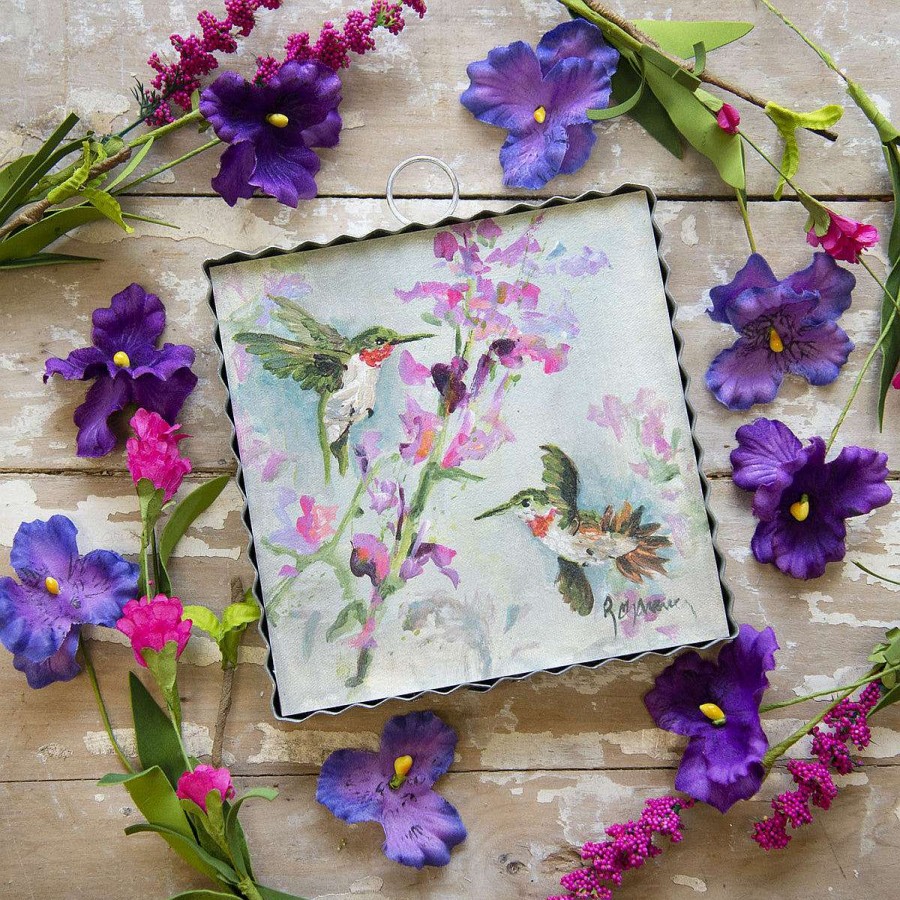 The Round Top Collection Spring | Rozie Blooming Hummingbird Mini Gallery Art