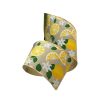 D. Stevens Ribbon | Linen Natural Lemon Ribbon, 4" X 10Yd