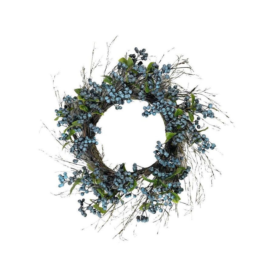 CRI Door Decor | Blueberry Wreath, 24"