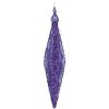 Regency Mardi Gras | Purple Glamour Stripe Finial Ornament