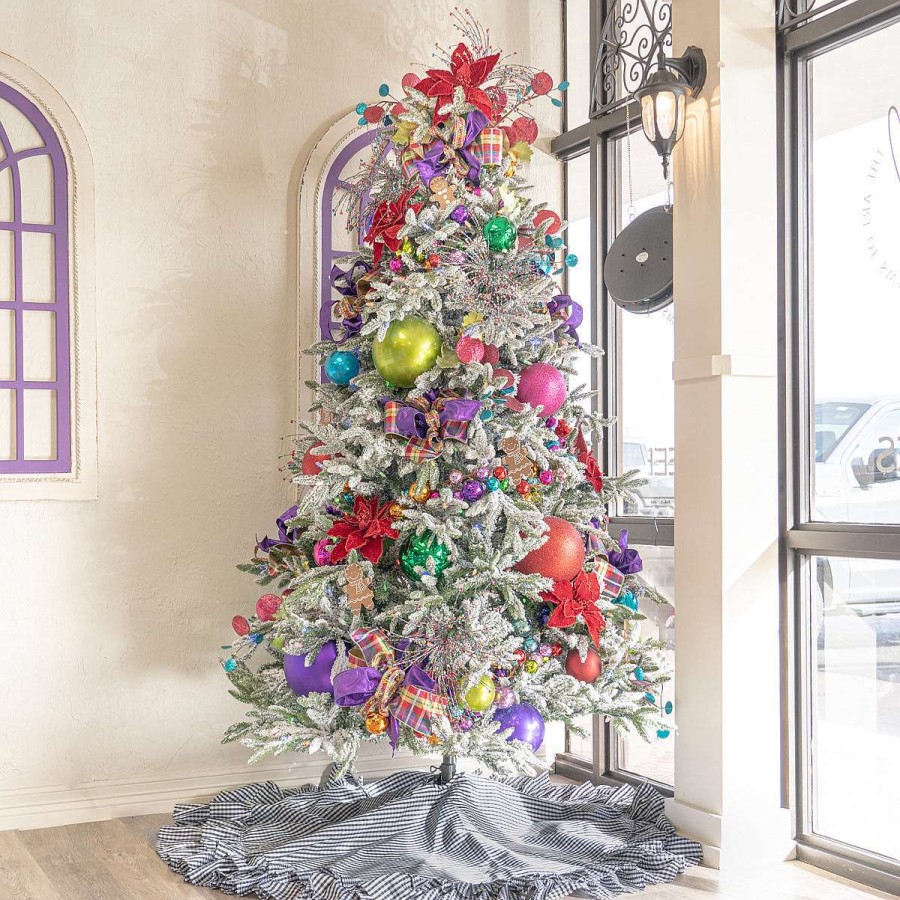 Farrisilk Ball Ornaments | Fuchsia Glitter Ball Ornament, 4"