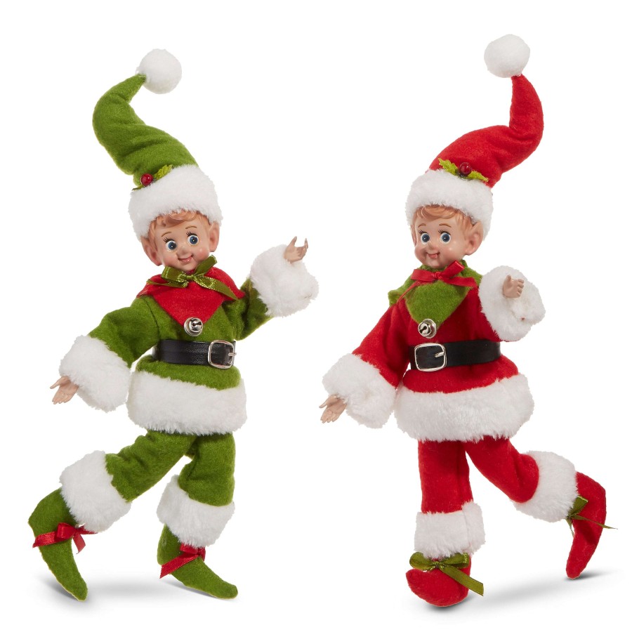 RAZ Table Decor | Vintage Posable Elf, 10"