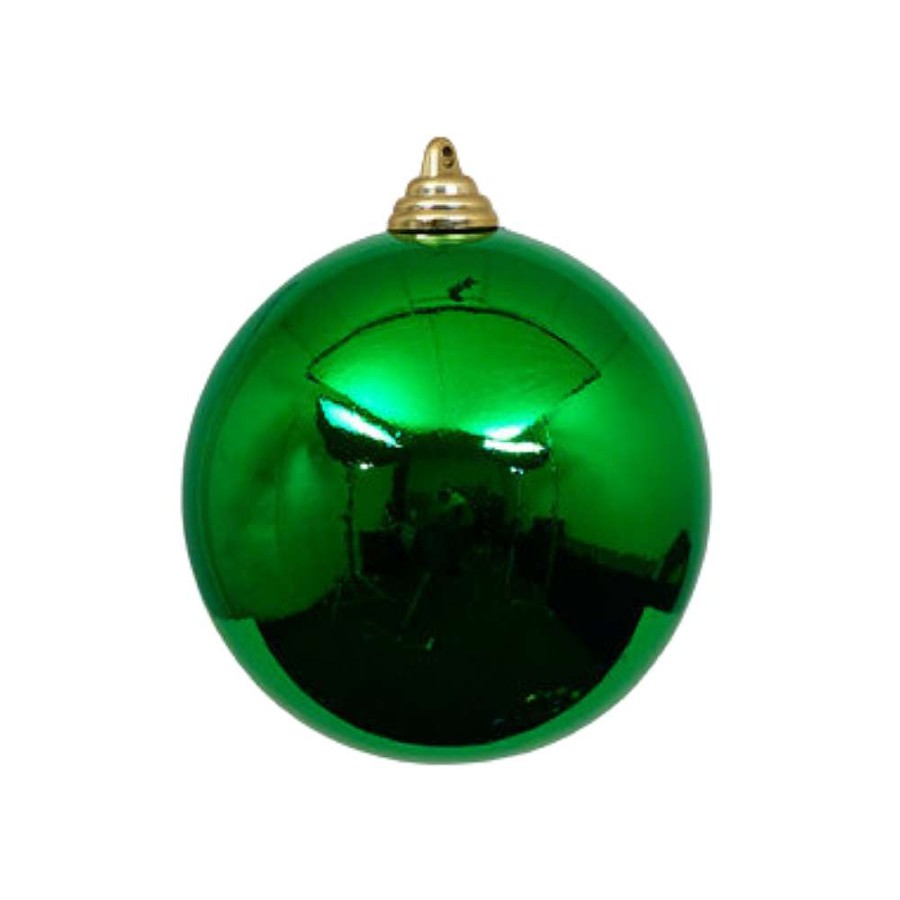 Farrisilk St. Patrick'S Day | Emerald Green Shiny Ball Ornament, 6"