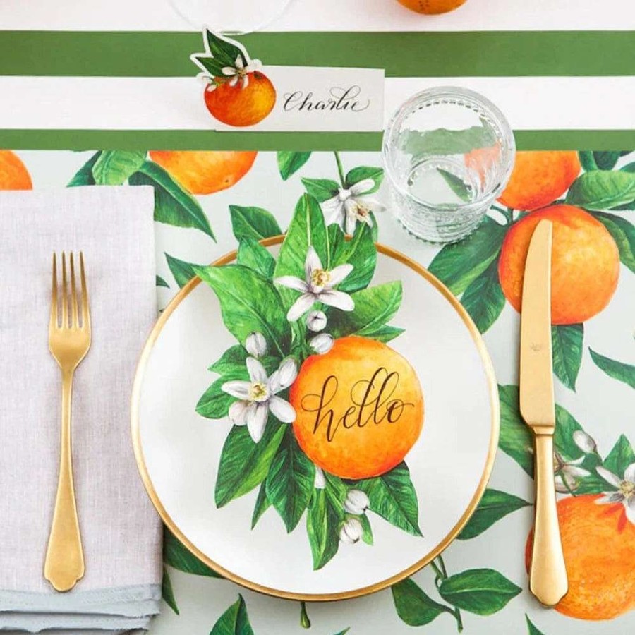 Hester & Cook Party Diy | Orange Orchard Placemat Sheets