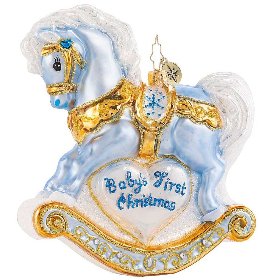 Christopher Radko Celebrate Baby | Baby'S First Christmas Foal