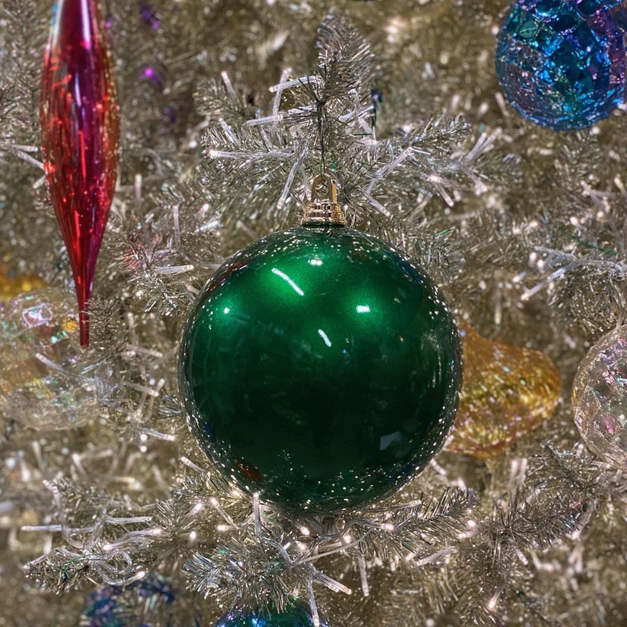 Farrisilk St. Patrick'S Day | Emerald Green Candy Apple Ball Ornament, 6"