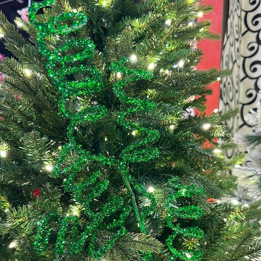 Direct Export Co. Floral | Green Glitter Swirl Spray