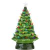 RAZ Table Decor | Vintage Lighted Tree With Timer, 17"