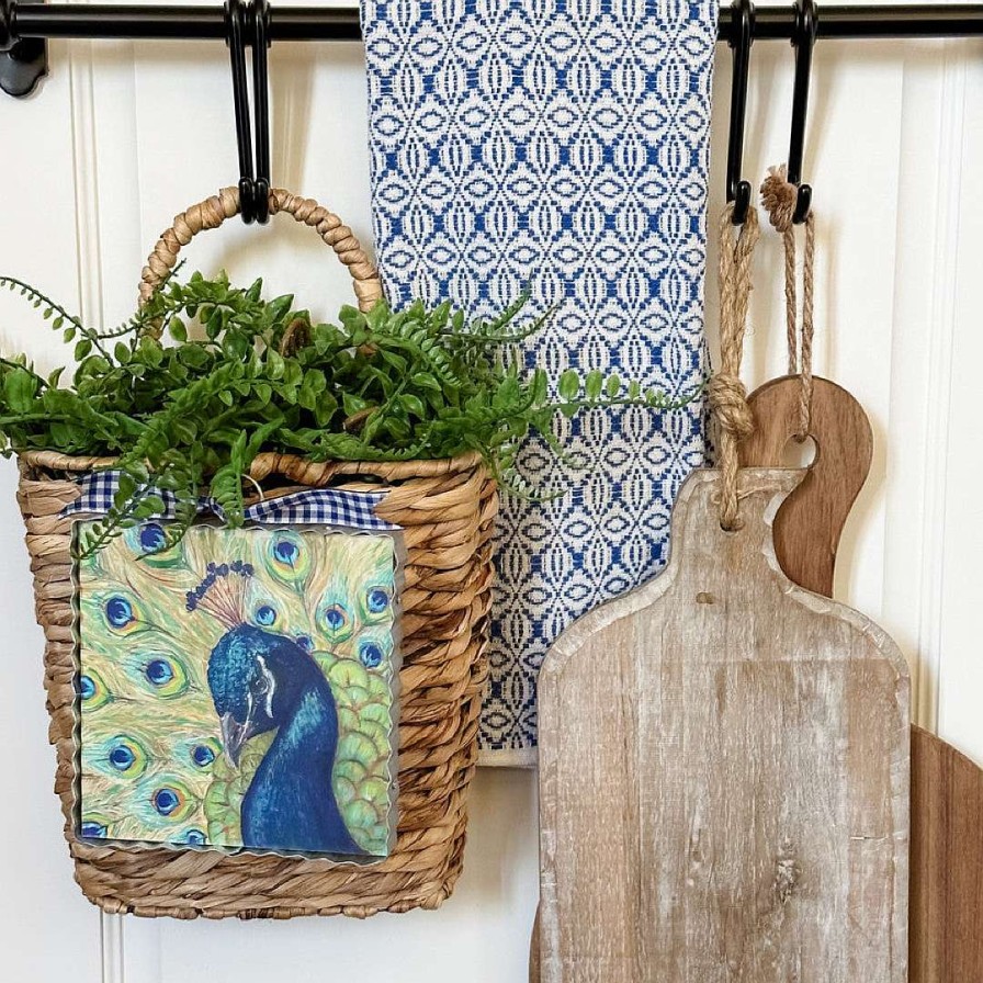 The Round Top Collection Table Decor | Peacock Beauty Mini Gallery Art