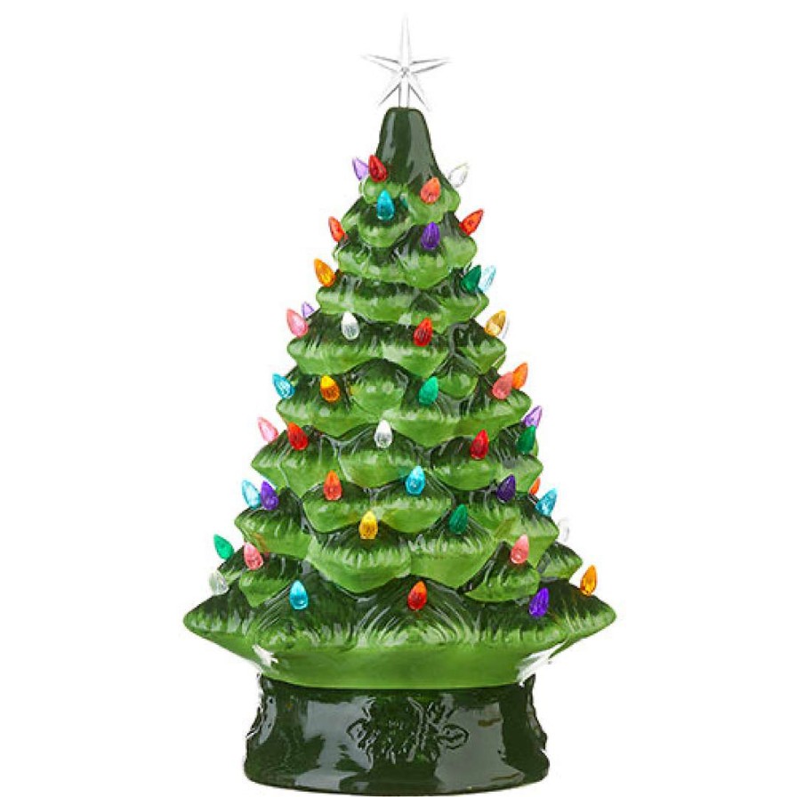 RAZ Focal Points | Vintage Lighted Tree With Timer, 17"