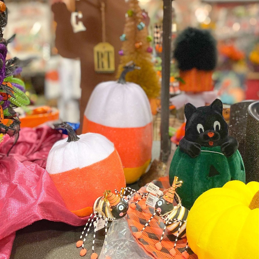 Liberty Floral Focal Points | Candy Corn Pumpkin-Large