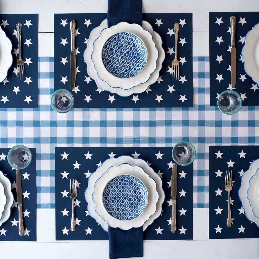 Hester & Cook Kitchen & Dining | Stars On Blue Placemat Sheets