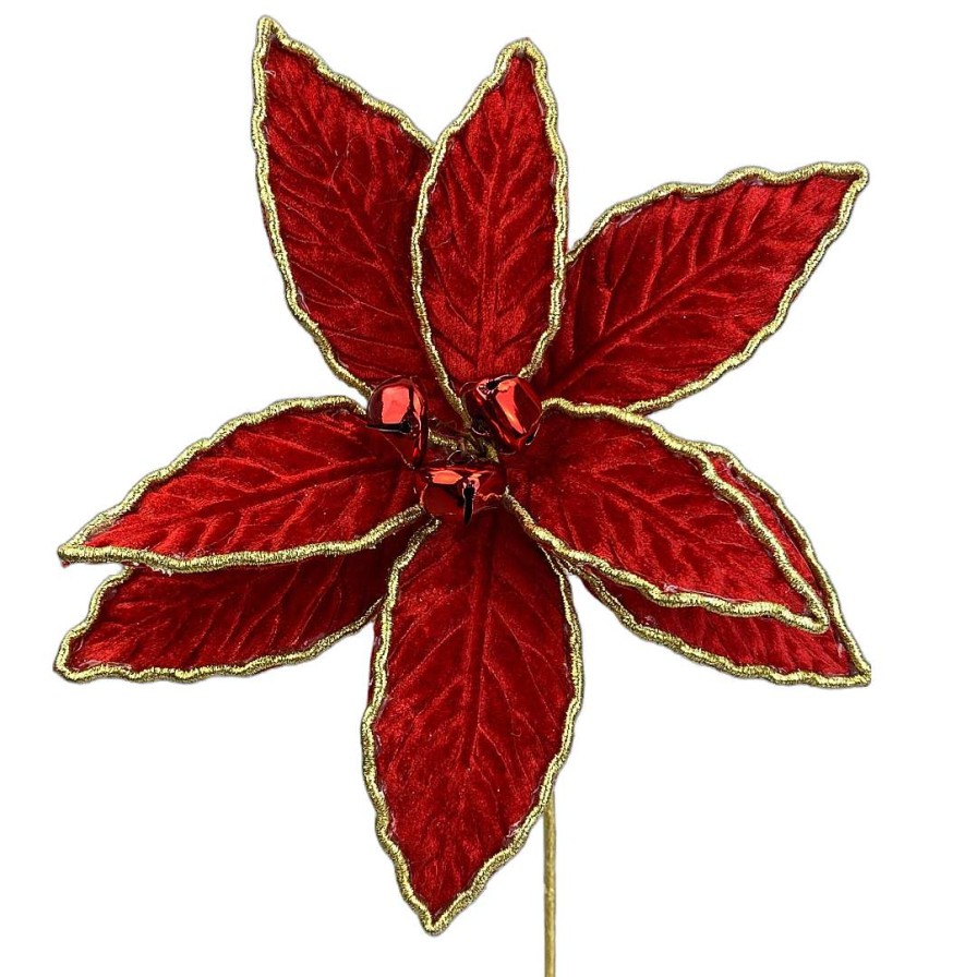 Liberty Floral Floral | Red Poinsettia Pick