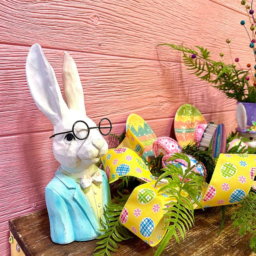 D. Stevens Ribbon | Yellow Easter Egg And Daisy Ribbon, 2.5" X 10Yd