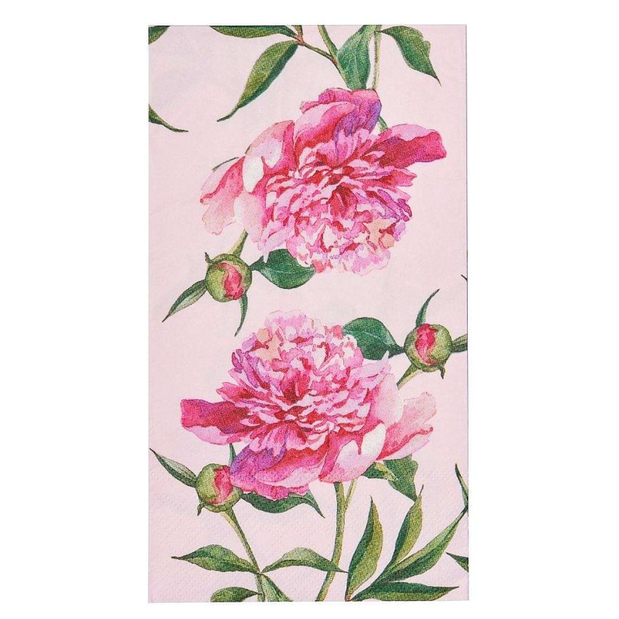 Sophistiplate Spring | Guest Towel, Pink Peonies