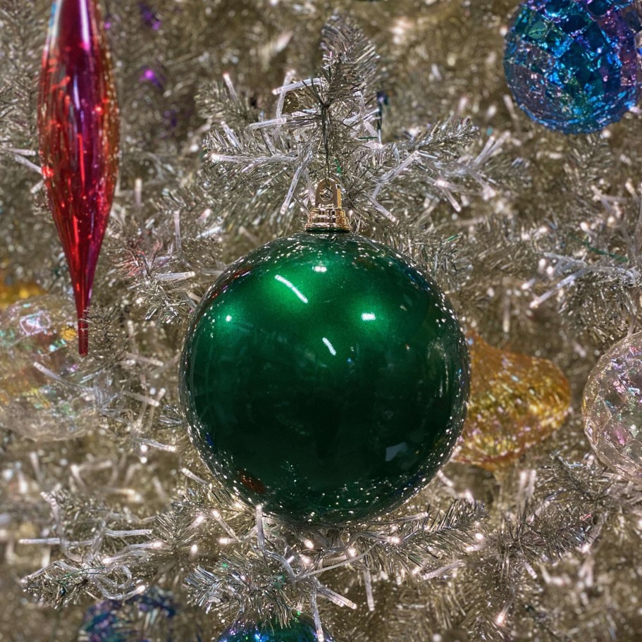 Farrisilk St. Patrick'S Day | Emerald Green Shiny Ball Ornament, 6"