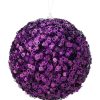 Regency Mardi Gras | Purple Glamour Sequin Ball Ornament, 4.5"
