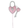 Liberty Floral Floral | Barbie Style Pink Bling Heart Lock & Key Spray