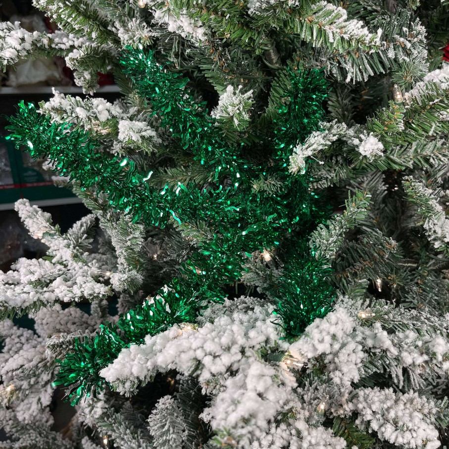 RAZ Floral | Green Tinsel Spray