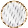 Sophistiplate Party Diy | Wavy Dinner Plate, Blanc & Noir