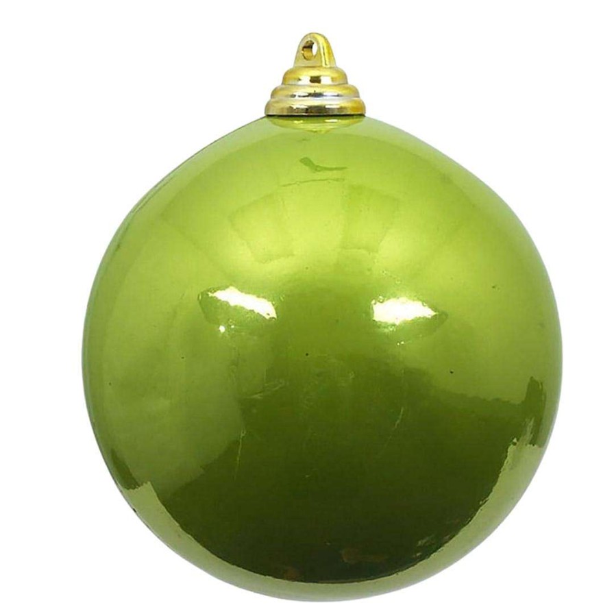 Farrisilk Ball Ornaments | Lime Green Candy Apple Ball Ornament, 6"