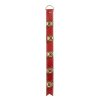 RAZ Wall Decor | Red Sleigh Bell Door Hanger, 32"