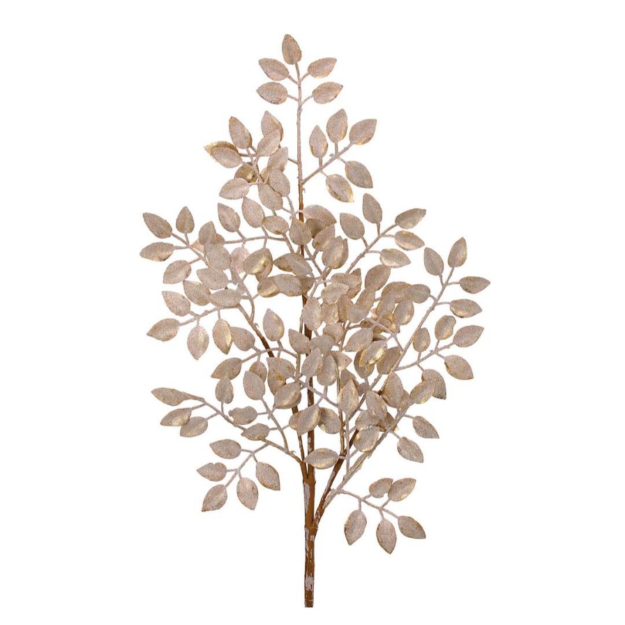 Regency Sprays | Champagne Sequin Leaf Spray