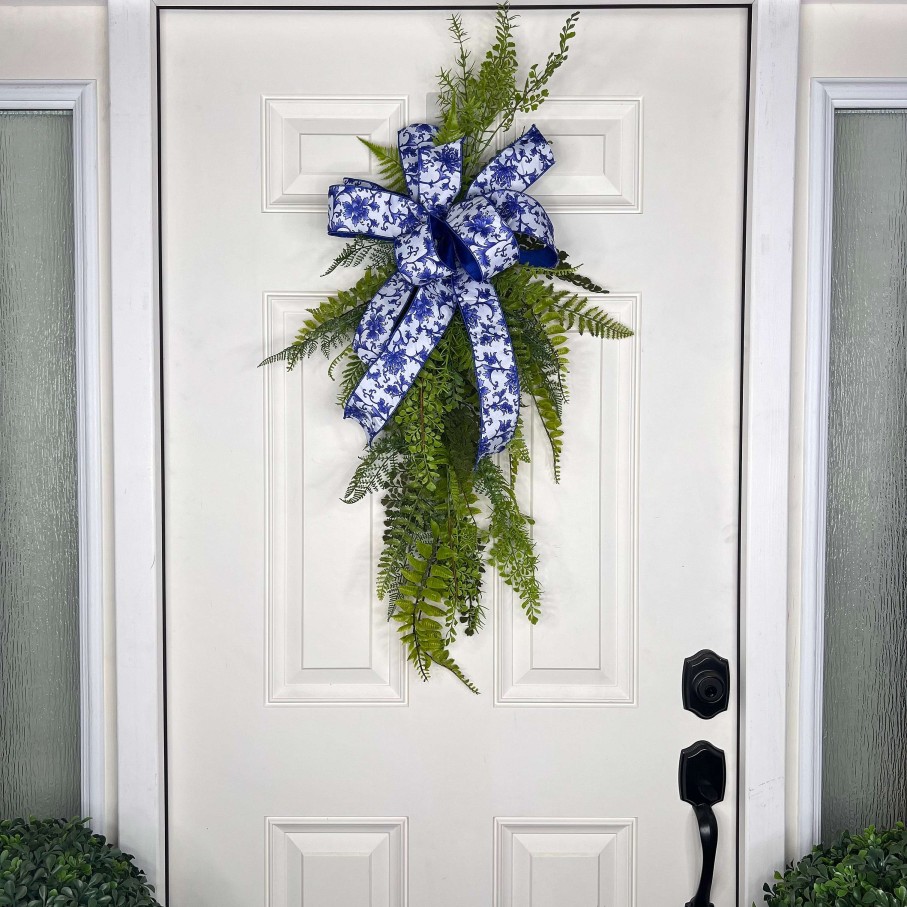 Miss Cayce's Door Decor | Chinoiserie Chic Teardrop