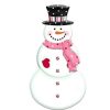 Craig Bachman Table Decor | Embossed Snowman With Scarf