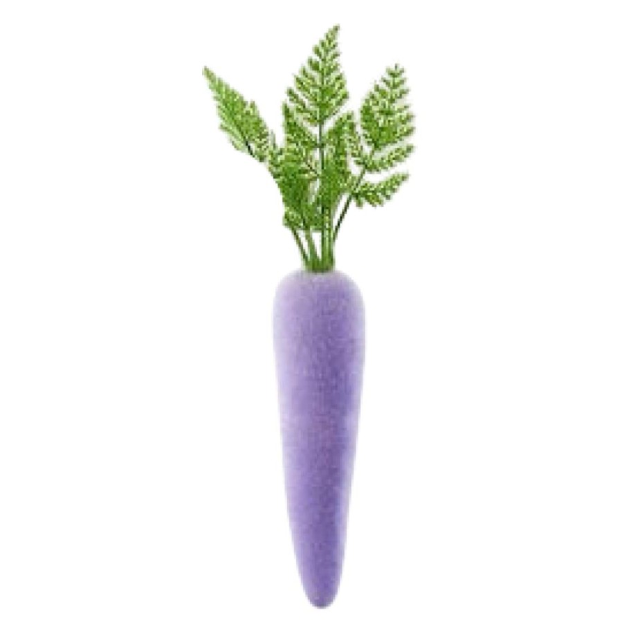 180 Degrees Table Decor | Flocked Colored Carrot