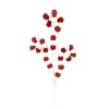 Liberty Floral Sprays | Pom Pom Curly Spray, Red And White