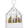 RAZ Focal Points | Bunny In Watering Can Lighted Water White Greenhouse