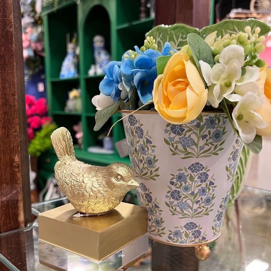 RAZ Table Decor | Floral Cachepot Container