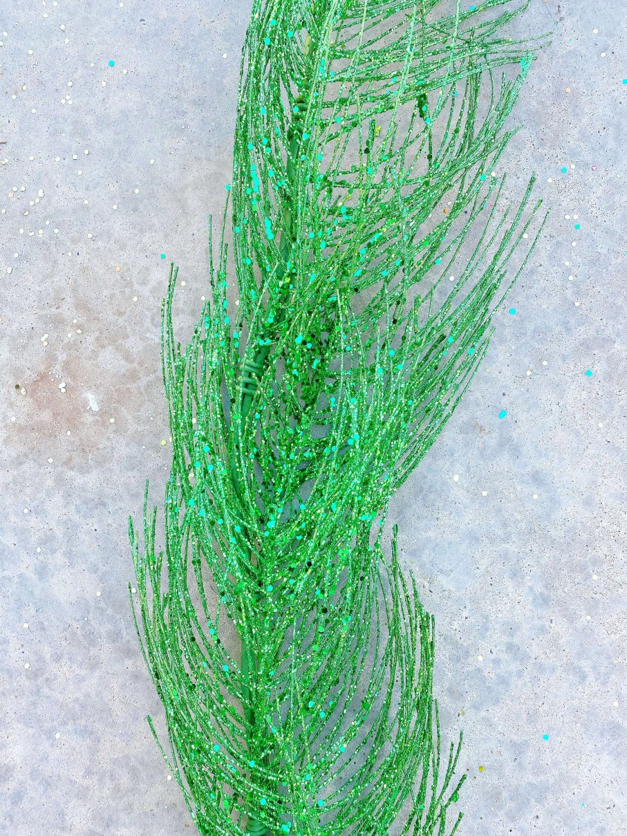 A&B Floral Mardi Gras | 5' Glitte Pine Garland In Assorted Colors