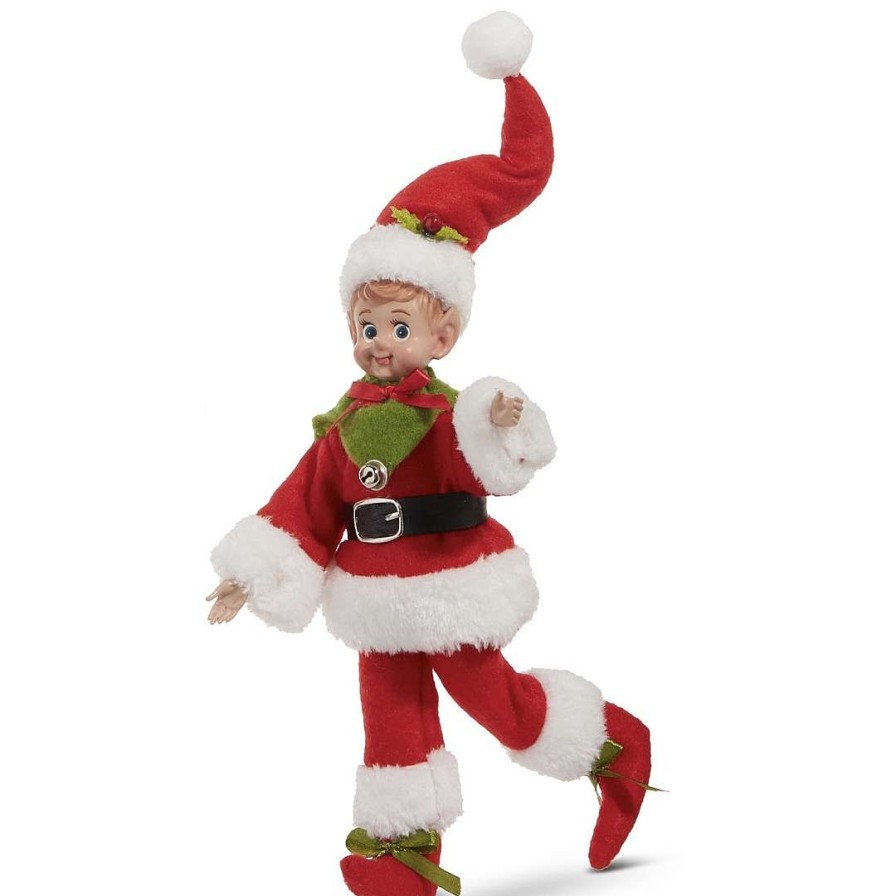 RAZ Figurines | Vintage Posable Elf, 10"