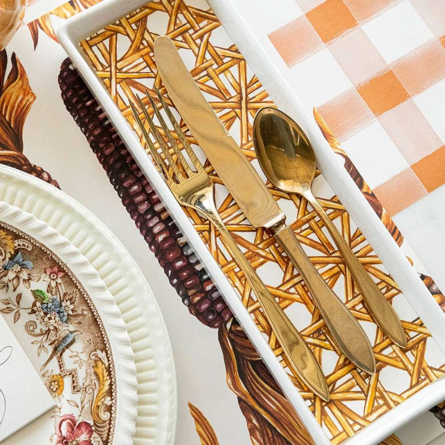 Hester & Cook Kitchen & Dining | Rattan Weave Placemat Sheets