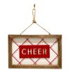 Transpac Focal Points | Cheer Plaid Hanging Decor