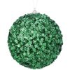 Regency St. Patrick'S Day | Green Glamour Sequin Ball Ornament, 4.5"