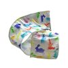 D. Stevens Ribbon | Watercolor Multicolor Rabbit Ribbon, 4"X10Yd