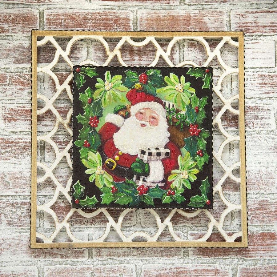 The Round Top Collection Wall Decor | Square Lattice Charm Art Display