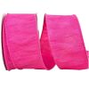 Reliant Ribbon Spring | Shocking Pink Dupioni Ribbon, 2.5" X 10Yd