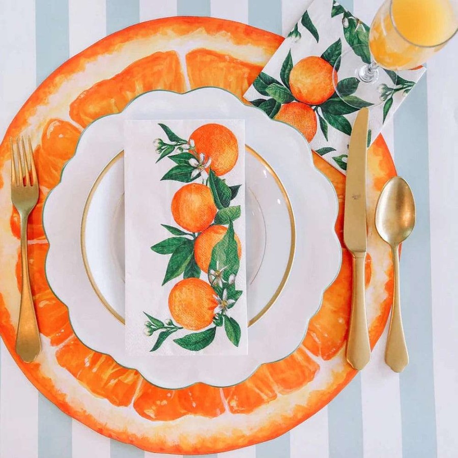 Hester & Cook Party Diy | Orange Orchard Cocktail Napkin Set