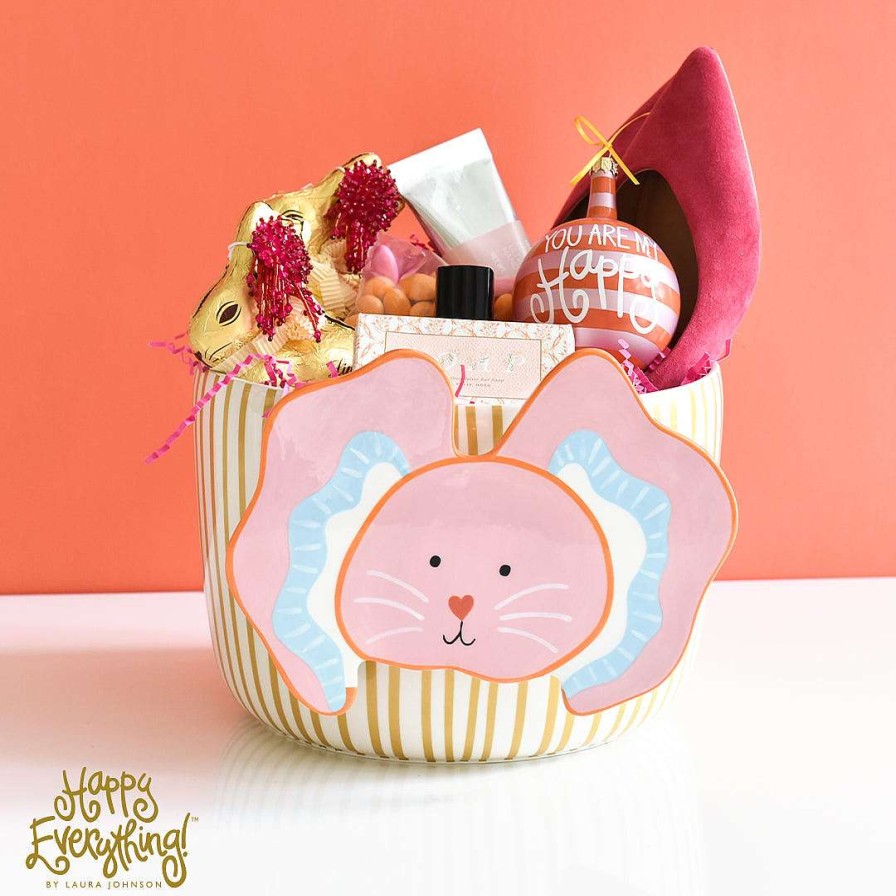 Happy Everything Kitchen & Dining | Gold Stripe Mini Bowl By Happy Everything!