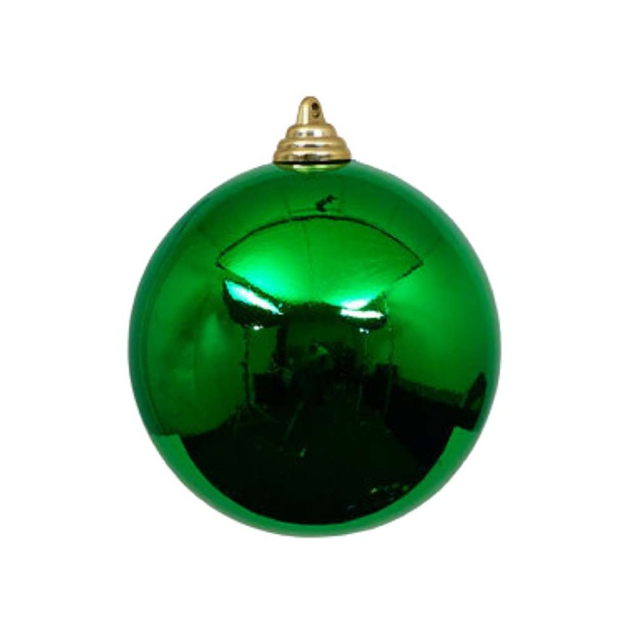 Farrisilk St. Patrick'S Day | Emerald Green Shiny Ball Ornament, 8"