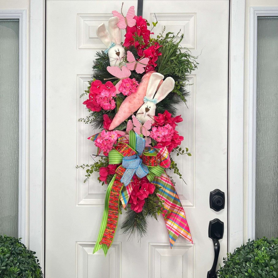 Miss Cayce's Door Decor | Bountiful Bunny Teardrop