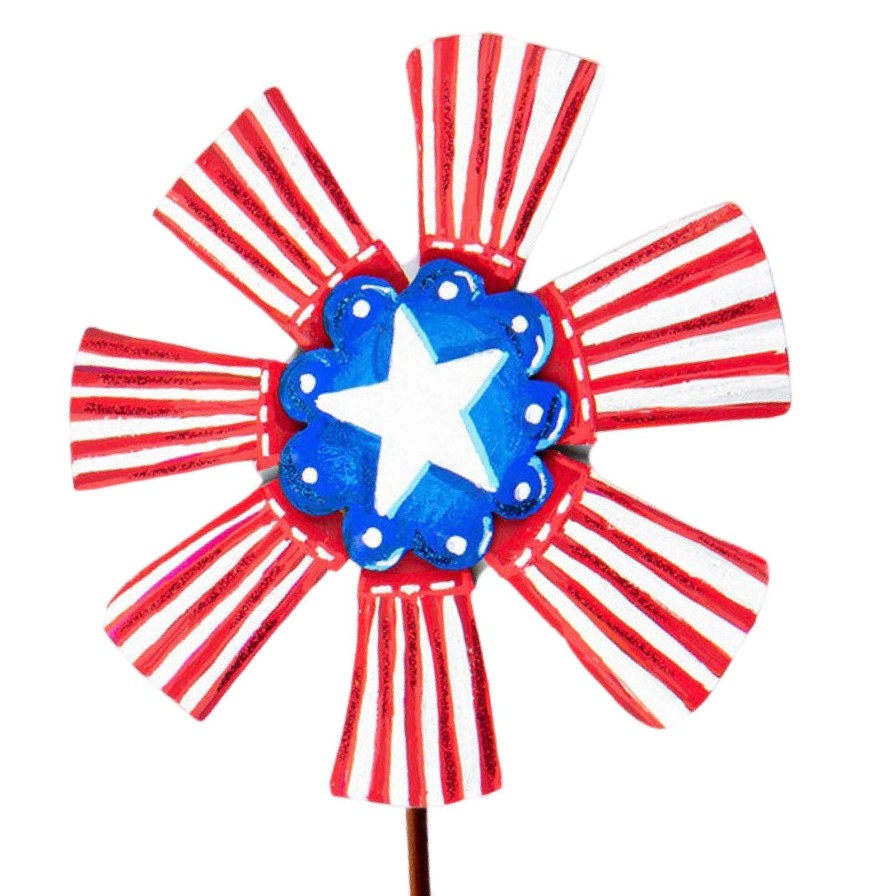 The Round Top Collection Wall Decor | Patriotic Ribbon Flowers