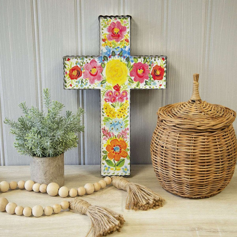 The Round Top Collection Spring | Floral Cross Gallery Art