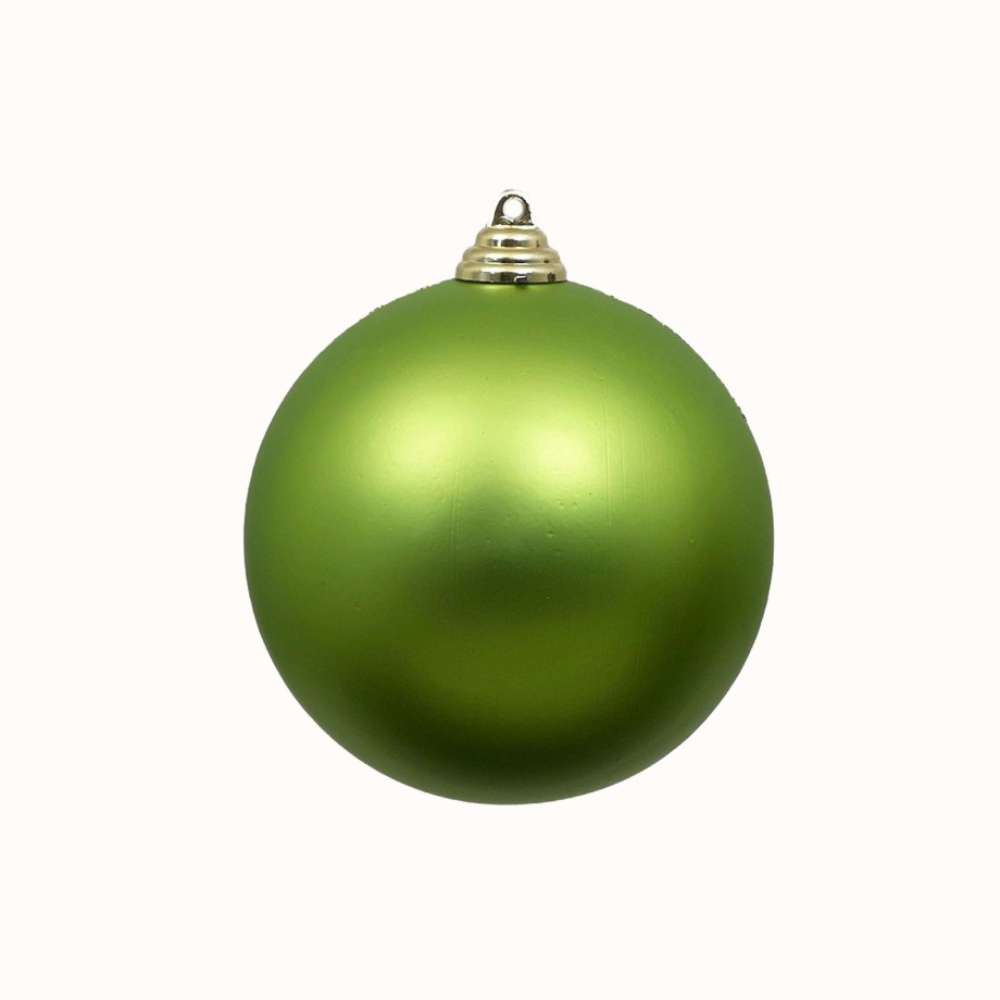 Farrisilk Ball Ornaments | Lime Green Matte Ball Ornament, 4"