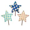 The Round Top Collection Pot Stakes | Plaid & Daisy Stars