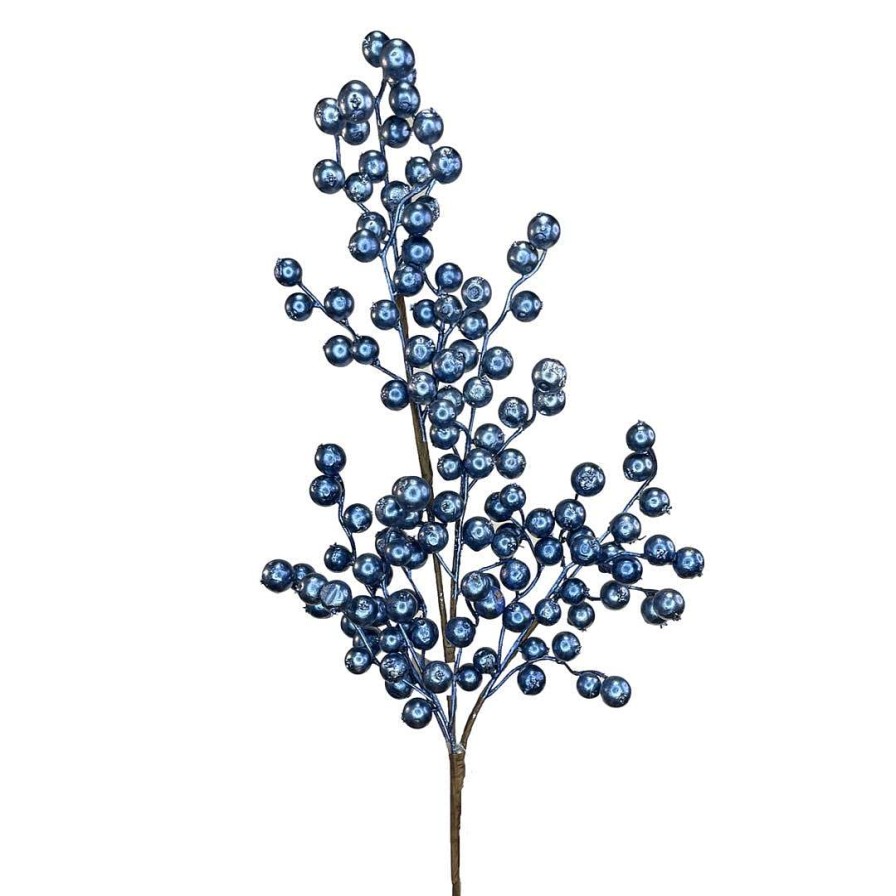 Direct Export Co. Spring | Blue Metallic Crabapple Spray